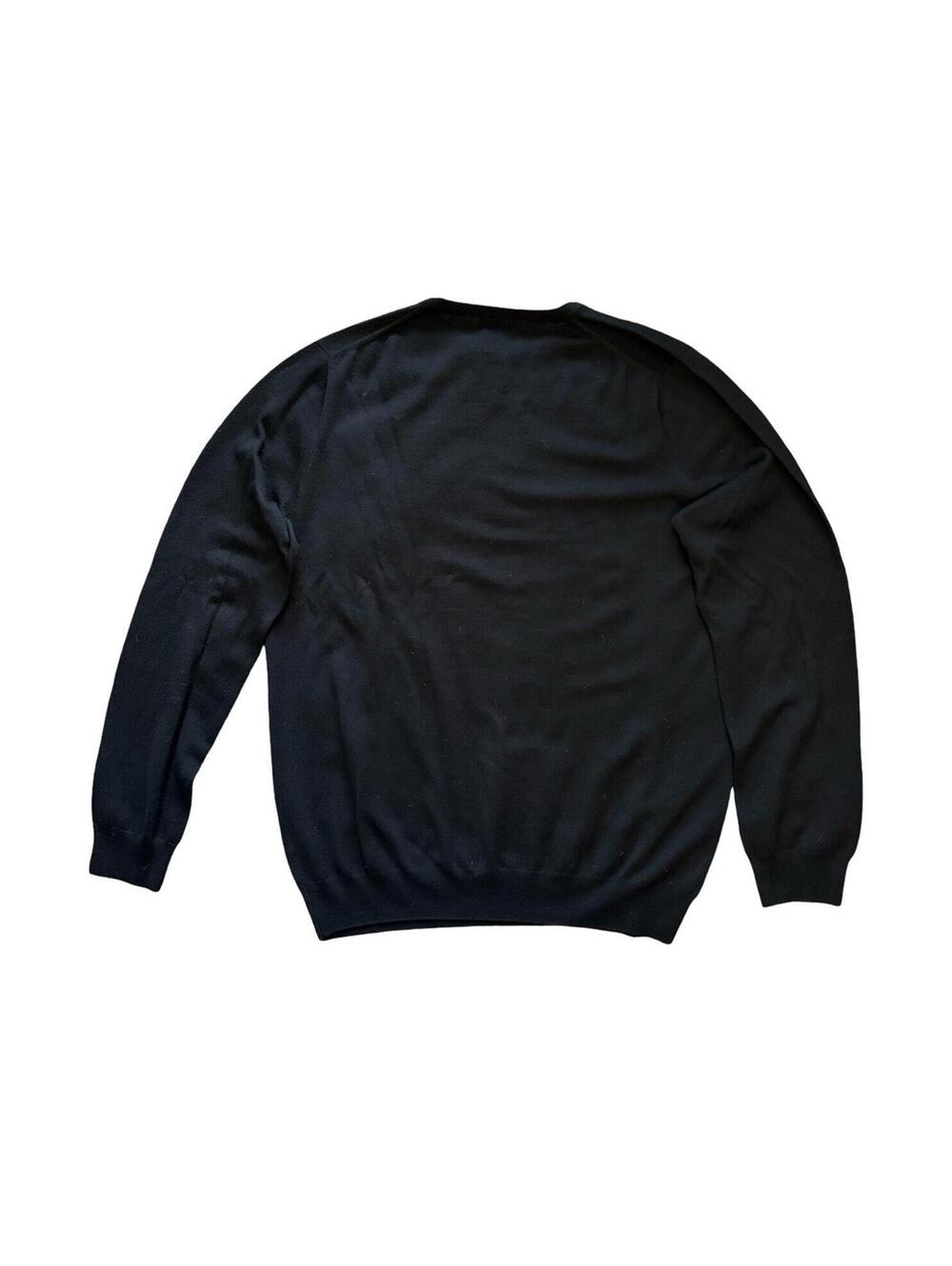 J. Crew Women's Black 100% Merino Wool Sweater Long Sleeve Layering Size XLT - Picture 2 of 9